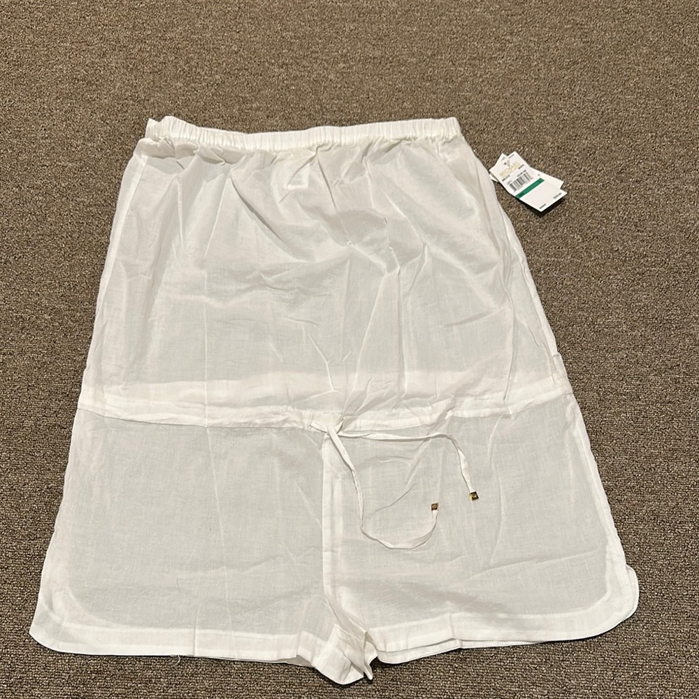 MICHAEL Michael Kors White Swim Coverup